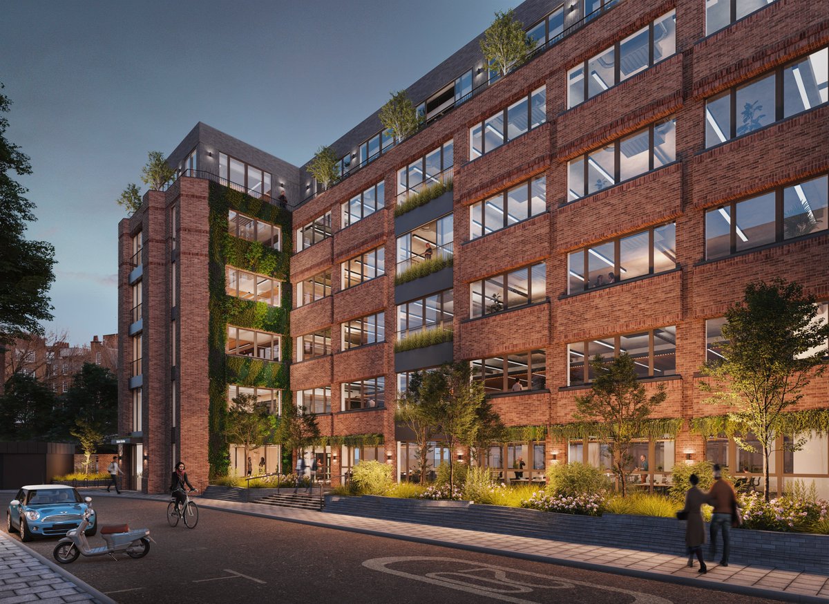 GrosvenorPropUK's tweet photo. Our first #NetZero carbon office development, Holbein Gardens, sets a new benchmark for sustainable workplaces. The all-electric scheme will be enhanced through effective lighting, renewable energy generation, blue roofs & urban drainage. https://t.co/67YqWmEIfo #ThinkZero https://t.co/OTaQHYuUVS