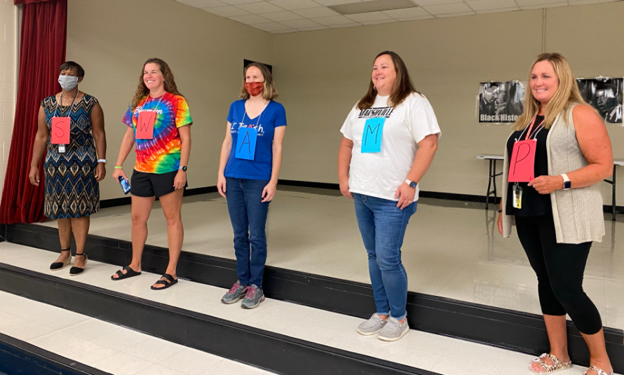 MillerEduLeader's tweet photo. Playing Scrabble with new and veteran @MarshvilleES_NC  staff! How many points can you earn with your word? @AGHoulihan @Renee_McKinnon1 @AngelaFoster71 @UCPSNC https://t.co/PUOnzo6ODu