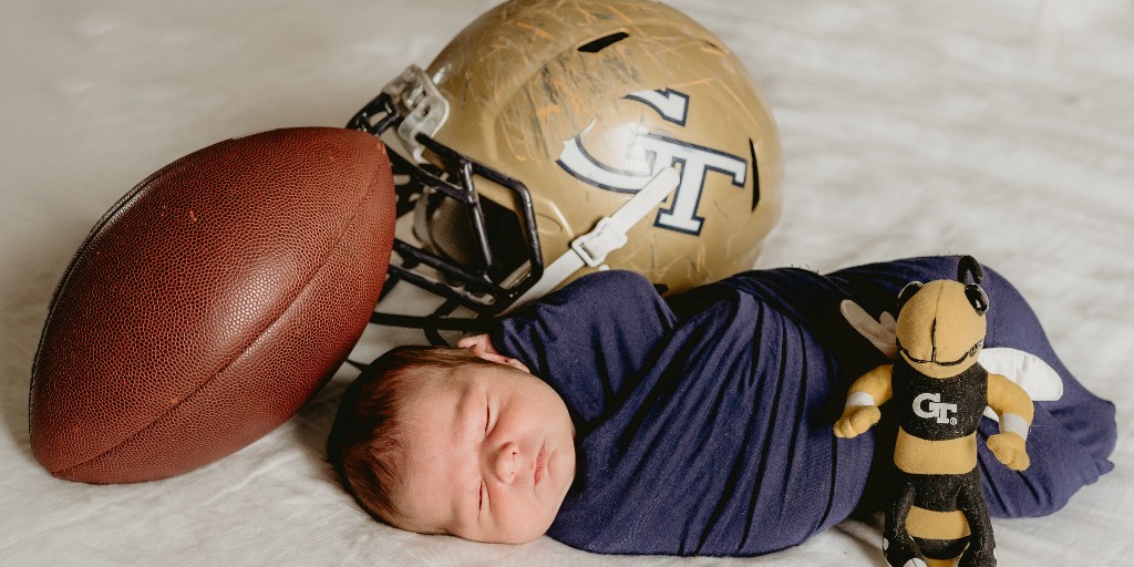 Sean Bedford III, AE 10, and his wife, Gentry Mander, welcomed the birth of Bennett Mander Bedford on June 20, 2021. He joins big brother Bowen. The family lives in Atlanta. #techtots #gtalumni