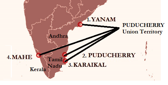 પુંડુચેરી: ચાર જિલ્લાઓમાં વિસ્તરેલો અનોખો કેન્દ્રશાસિત પ્રદેશ.