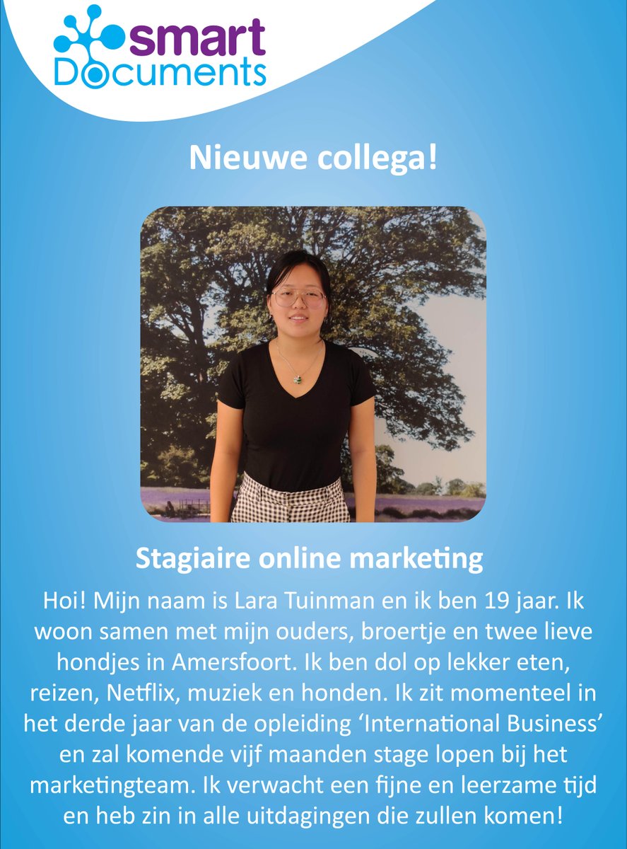 Nieuwe Stagiaire!