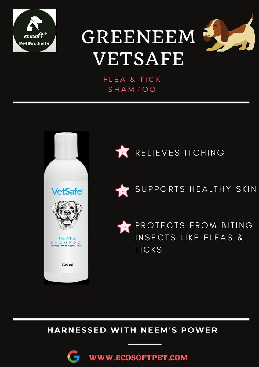 ecosoftpet's tweet photo. Best Dog Flea &amp; Tick Shampoo in India | Best Dog Shampoo 2021 | FLEA &amp;TICK SHAMPOO 500ml
Amazon : https://t.co/jhpCUmKN4F
#fleaandtickshampoo #vetsafe #vetsafefleaandtickshampoo #bestdogshampoo #dogshampooforfleasandticks #bestdogshampooforitchyskin #dogshampoo500ml #ecosoft https://t.co/rROM9Smi5j