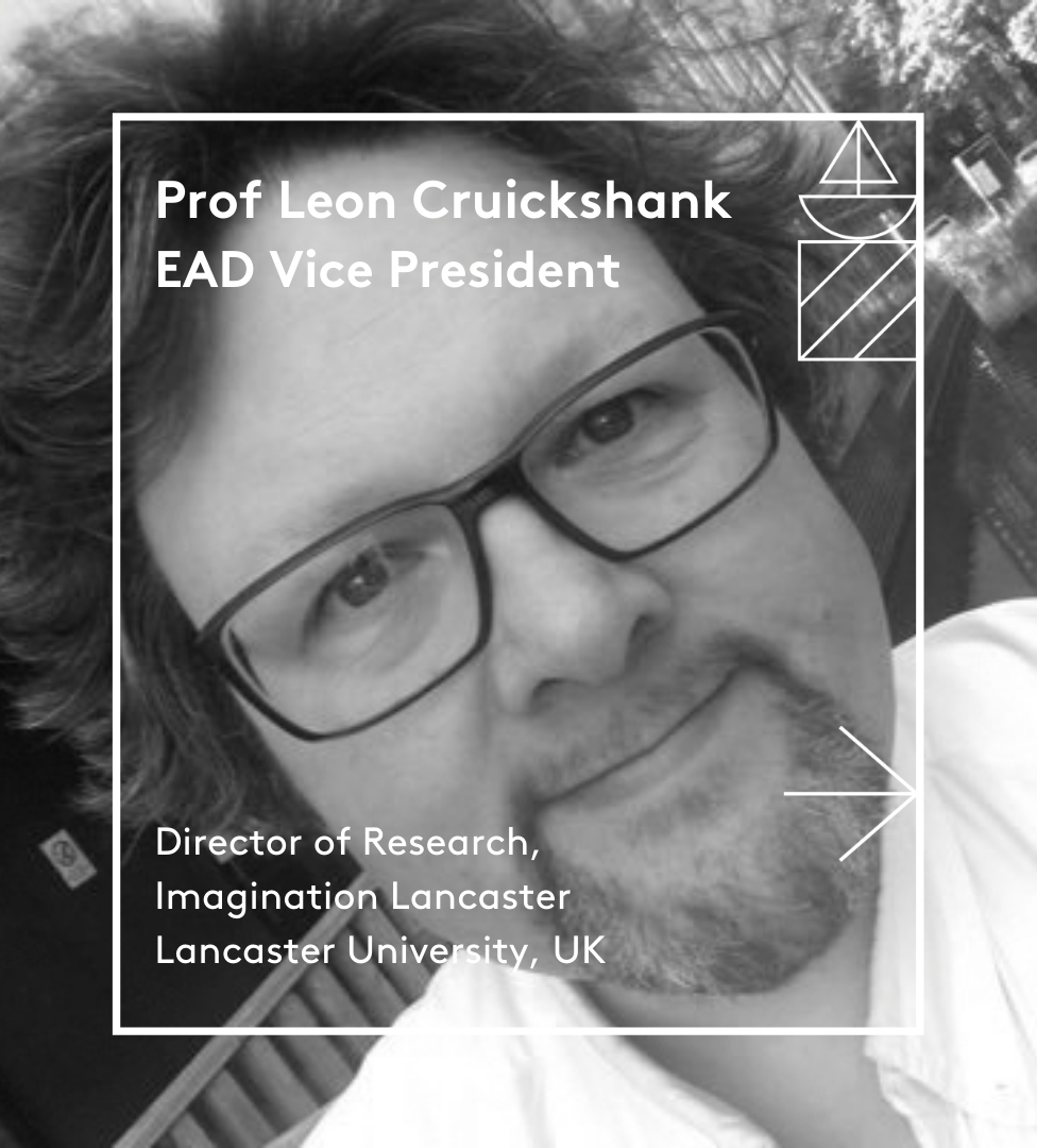 EadResearch's tweet photo. Professor Leon Cruickshank, EAD Vice President and chair of Safe Harbours for Design Research conference shares his core research interests and some thoughts on this year's conference. #EAD
🗓️12-15 October 2021
*Early bird ends 30 Sept
JOIN US!👇
https://t.co/iBbuxkr8I5 https://t.co/uX5FhsjplA