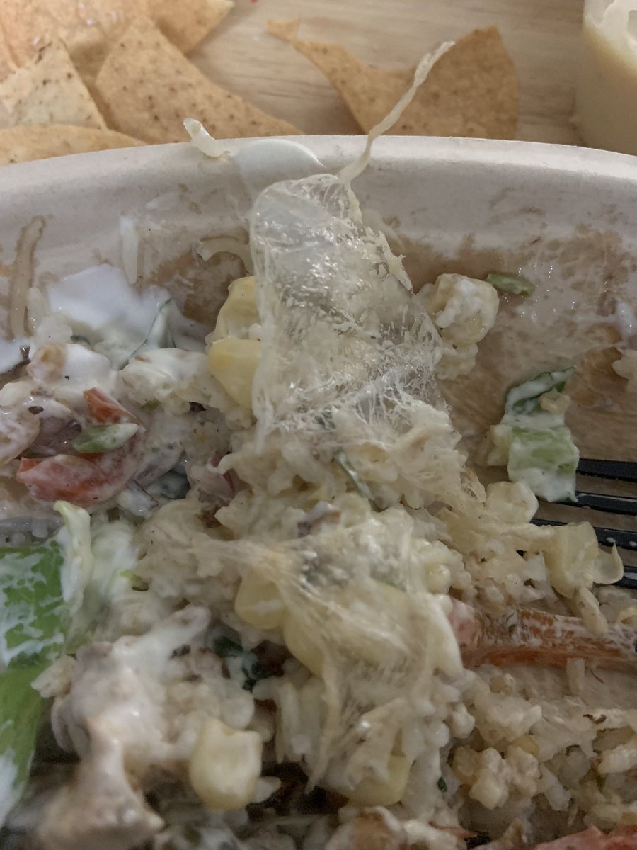 Mariss_Nicole's tweet image. Plastic wrap in my @ChipotleTweets chicken… yum.