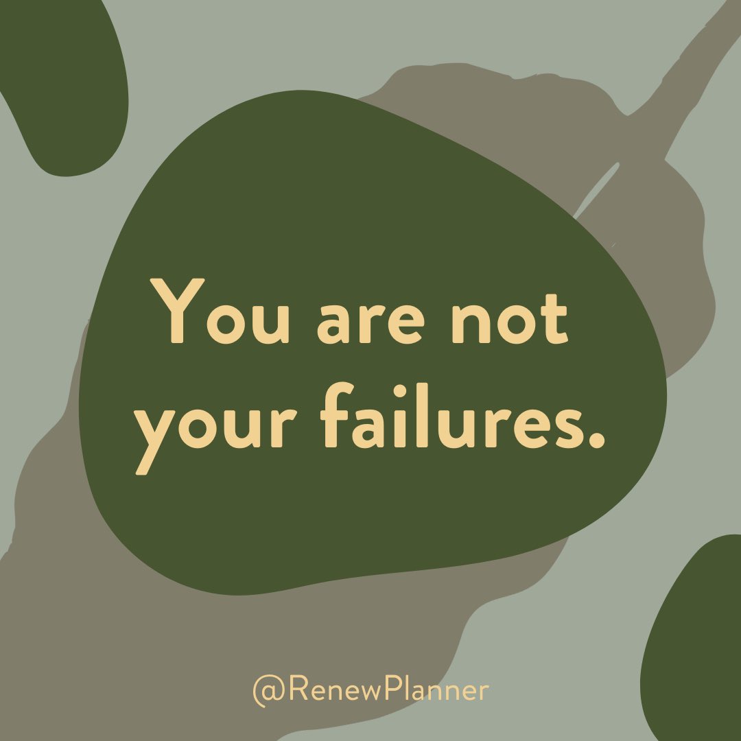renewplanner's tweet photo. ✋🏻Stop and take that in.
.
You are not defined by when you fell short. You are defined by your ability to learn and grow from it.
.
@renewplanner helps you turn your failures into growth by helping you examine where it went wrong, and allow for adjustments each and every day. https://t.co/QEyX0dqji5
