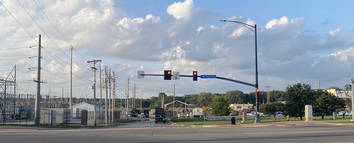 Progress!!! This is such a great sight to see. The former Dico site being demolished to make way for the Pro Iowa Soccer Stadium #DSM