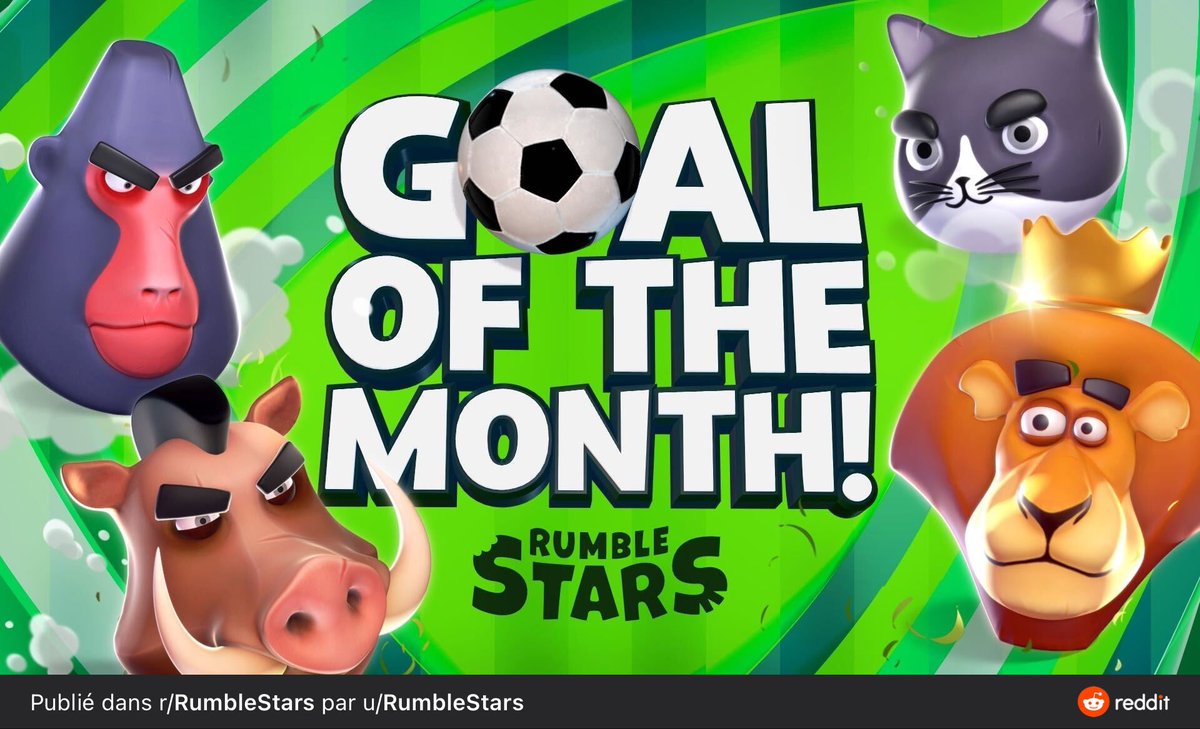 GOAL OF THE MONTH IS BACK - Share with us your best #RumbleStars goals! #gotmrs
reddit.com/r/RumbleStars/…