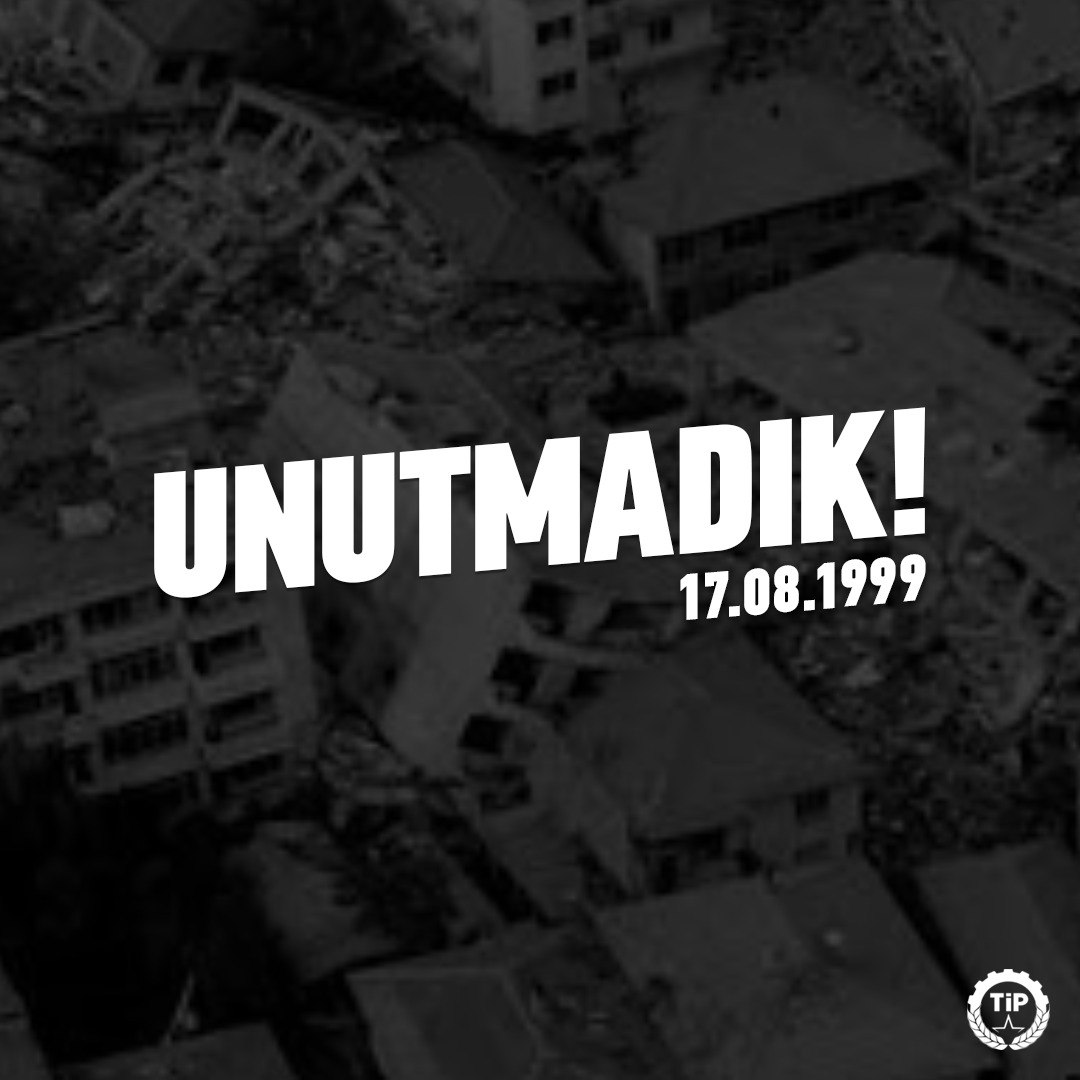 tipgenelmerkez's tweet photo. #17AğustosDepremi’ni ve yitirdiklerimizi unutmadık!

Deprem ve diğer afetlere karşı hiçbir hazırlığı olmayan, yurttaşların can güvenliğini sağlayamayan AKP, olası yıkımdan sorumludur.

Bilimsel önlemler tek bir gün dahi gecikmeden alınmalıdır.
#DepremVergileriNerede https://t.co/CGLl5ItEo6