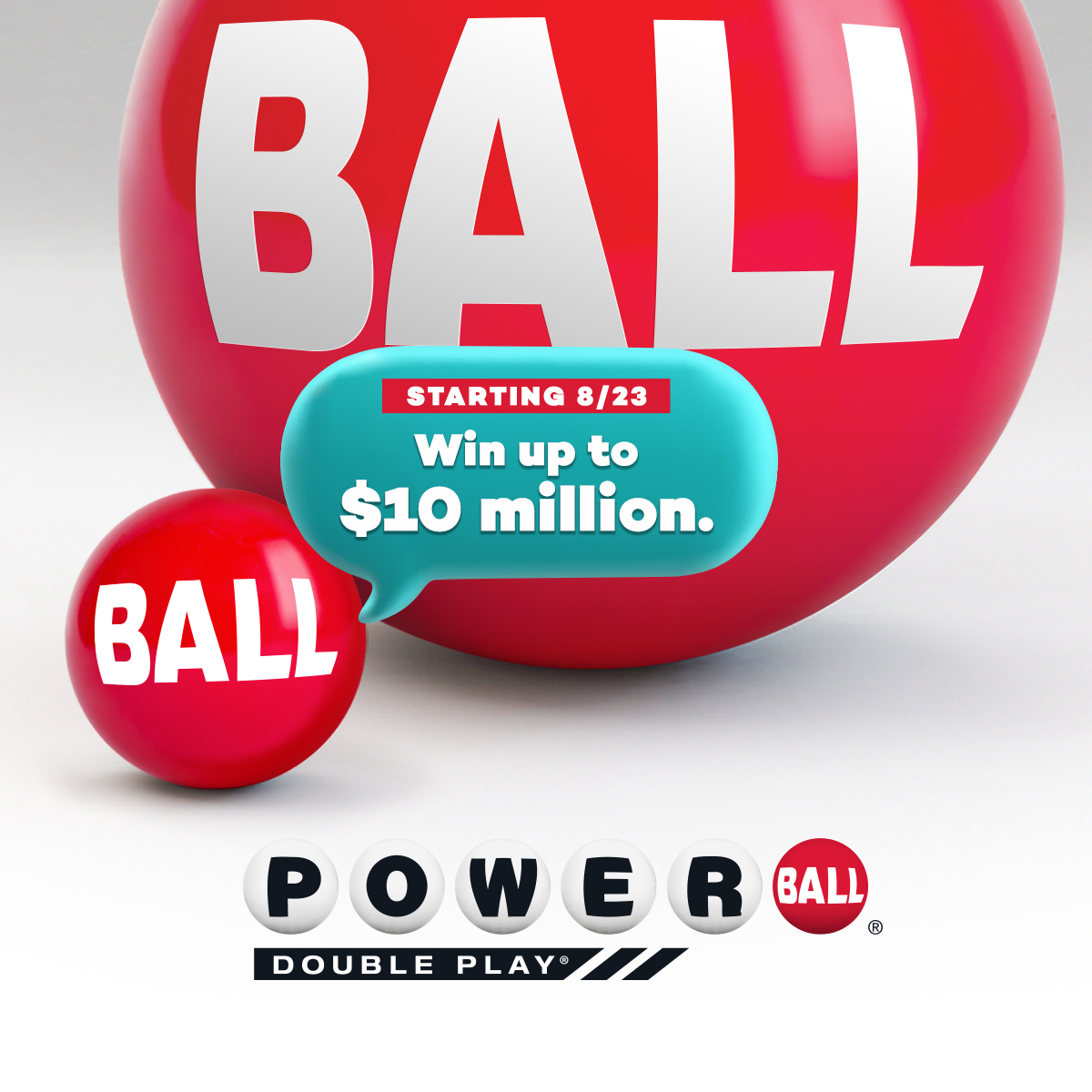 Get ready! Powerball Double Play starts August 23rd! Double Play is a second drawing where you could win up to $10 million on the same numbers you play for Powerball. Please play responsibly. Learn more: https://t.co/C6SarbSDz1 https://t.co/TOdHHg0AA4