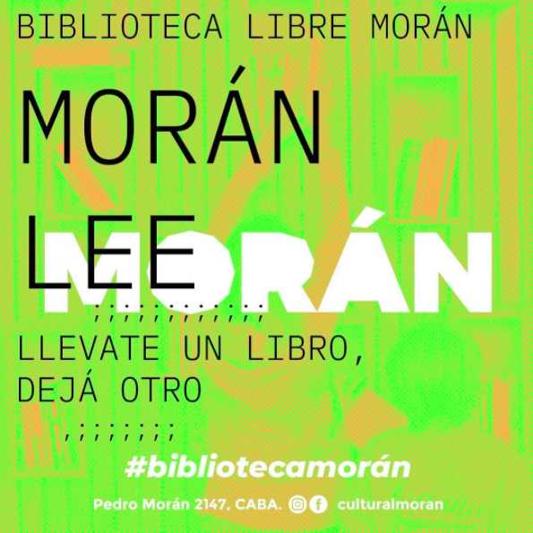 📚 La Biblioteca de Morán te sigue esperando.
Hay muchísimos libros para compartir y nos pone muy felices la circulación de historias que tiene este espacio.
La Biblioteca es libre, accesible y solidaria.

📖 MORÁN LEE. LLEVATE UN LIBRO, DEJÁ OTRO.

#culturalmoran #moranizate
