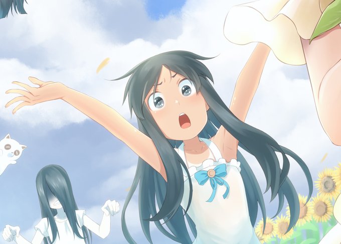 よく見ると前の絵でも日焼けしてる夏エンジョイ勢 