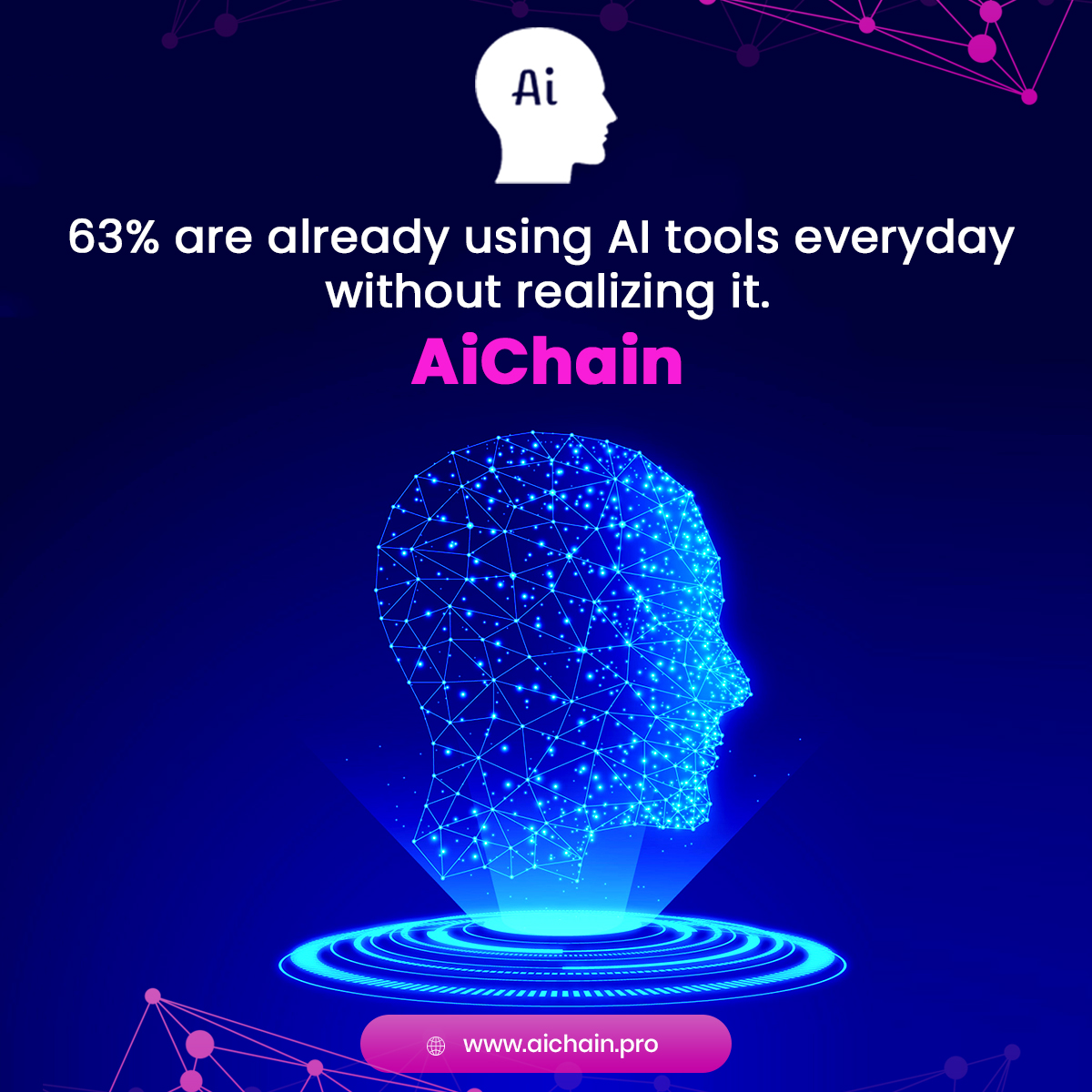TheAiChain's tweet photo. 63% are already using #AI tools every day without realizing it.

https://t.co/BJZHiy7FYO

#AiChain #ArtificialIntelligence #Blockahain #OnDemandService #dApp https://t.co/eJ2FWRqSmE