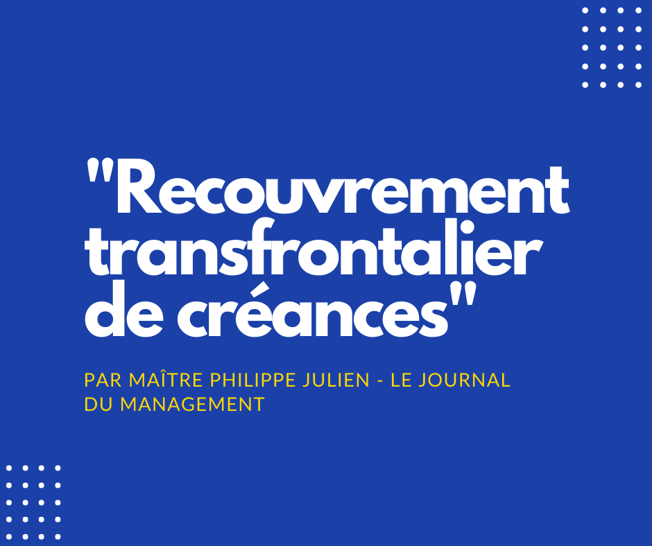 ANCR_syndicat's tweet photo. 📰 Recouvrement transfrontalier de créances :
quelles règles respecter ? Découvrez cette étude réalisée par Maître Philippe Julien pour le Journal du Management.
➡️ https://t.co/1Bpt7WnER5
#sar #recouvrement #ancr #creance #syndicat #organisationprofessionnelle https://t.co/7B0zoCqVz5