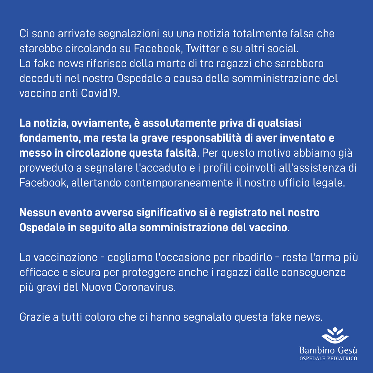 bambinogesu's tweet photo. 📌 ATTENTI ALLE #FAKENEWS! https://t.co/BWY8euSXlp