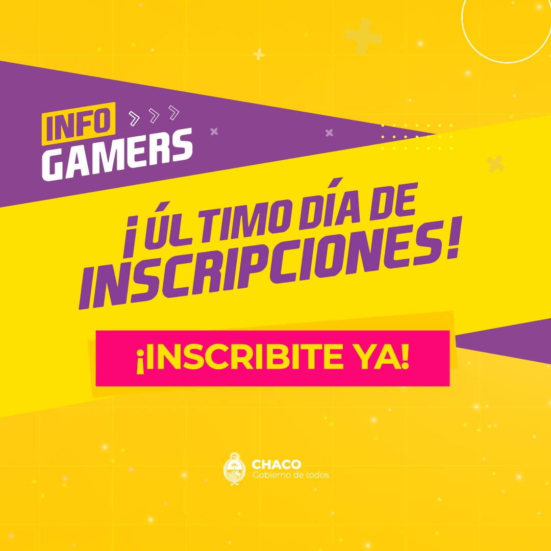 🎮No te pierdas esta oportunidad única ¡No cuelgues!
 
¿Te imaginás trabajar junto a tus amigos/as en el empleo de tus sueños?😃

✅Link de inscripción: empleo.chaco.gob.ar/infogamers

⬆️Sigamos haciendo de Chaco una provincia líder en Desarrollo de Conocimiento en la región.