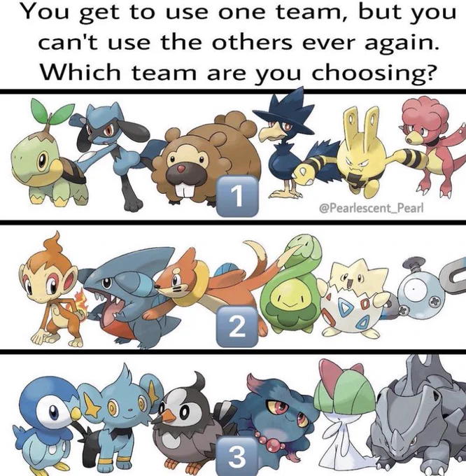 So, which Sinnoh team will you choose? 🤔 #Pokemon 
