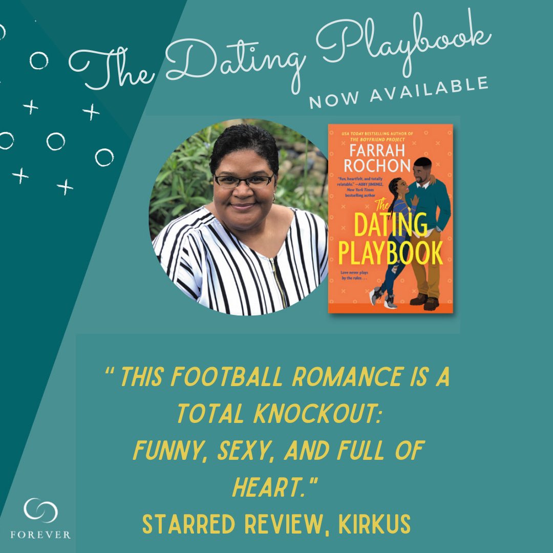 The Dating Playbook is now available! 

My website is full of buy links! Go! Buy! Read! Enjoy! farrahrochon.com