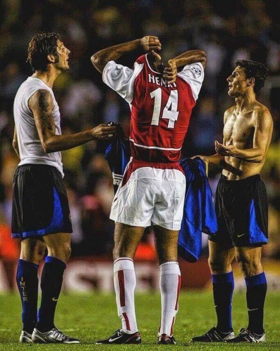 Happy 44th Birthday, Thierry Henry Never forget the day that two legends fought to swap shirts with him 