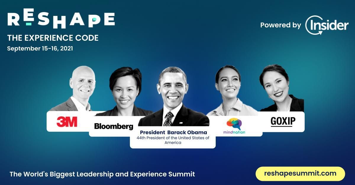 EvrenKacar's tweet photo. We are proud to announce our media partnership with #RESHAPE21, a global summit with inspiring speakers such as President Barack Obama and Sir Martin Sorrell! 

Register today: https://t.co/SmXzT9DQir

#digitalagencynetwork #leadership #innovation #customerexperience https://t.co/EsVNrcVARO