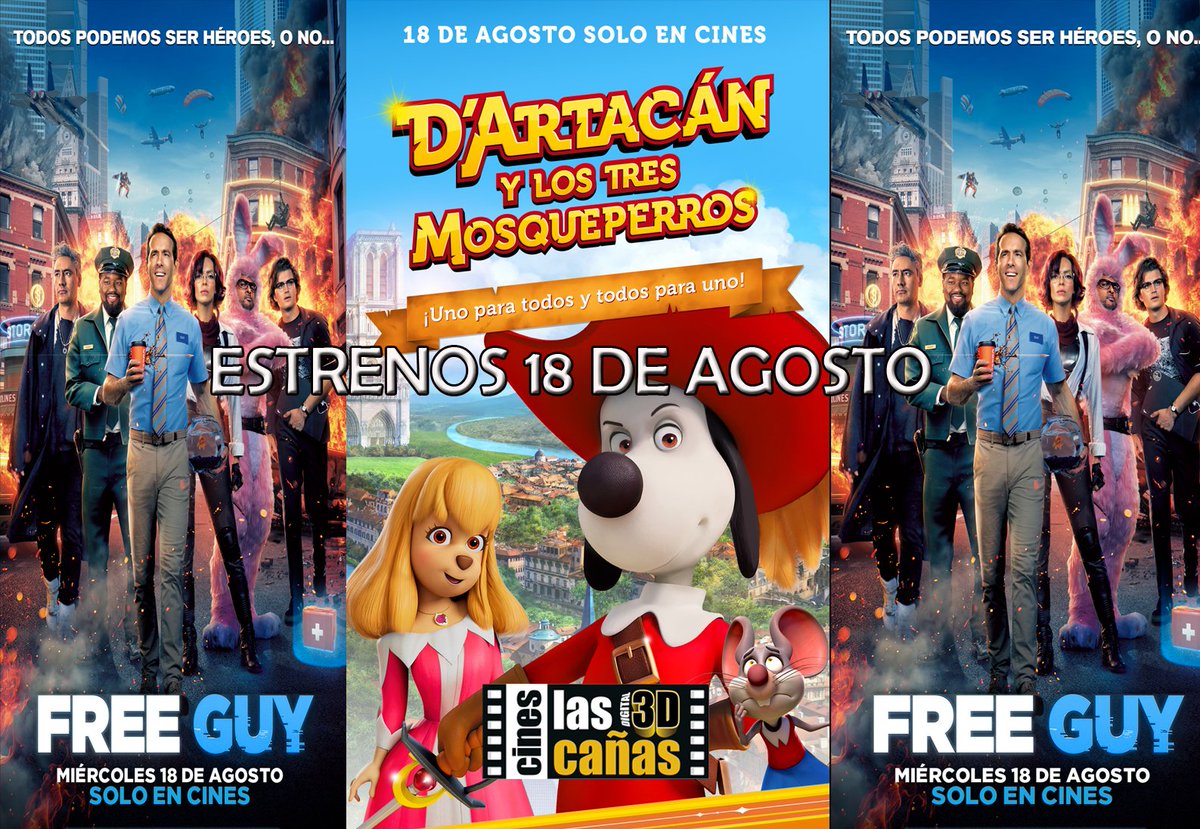cineslascanas's tweet photo. Mañana miércoles día del espectador en Las Cañas, tenemos estrenos!!👏👏
https://t.co/IWJtiYG5zf https://t.co/p53NCSrnXJ