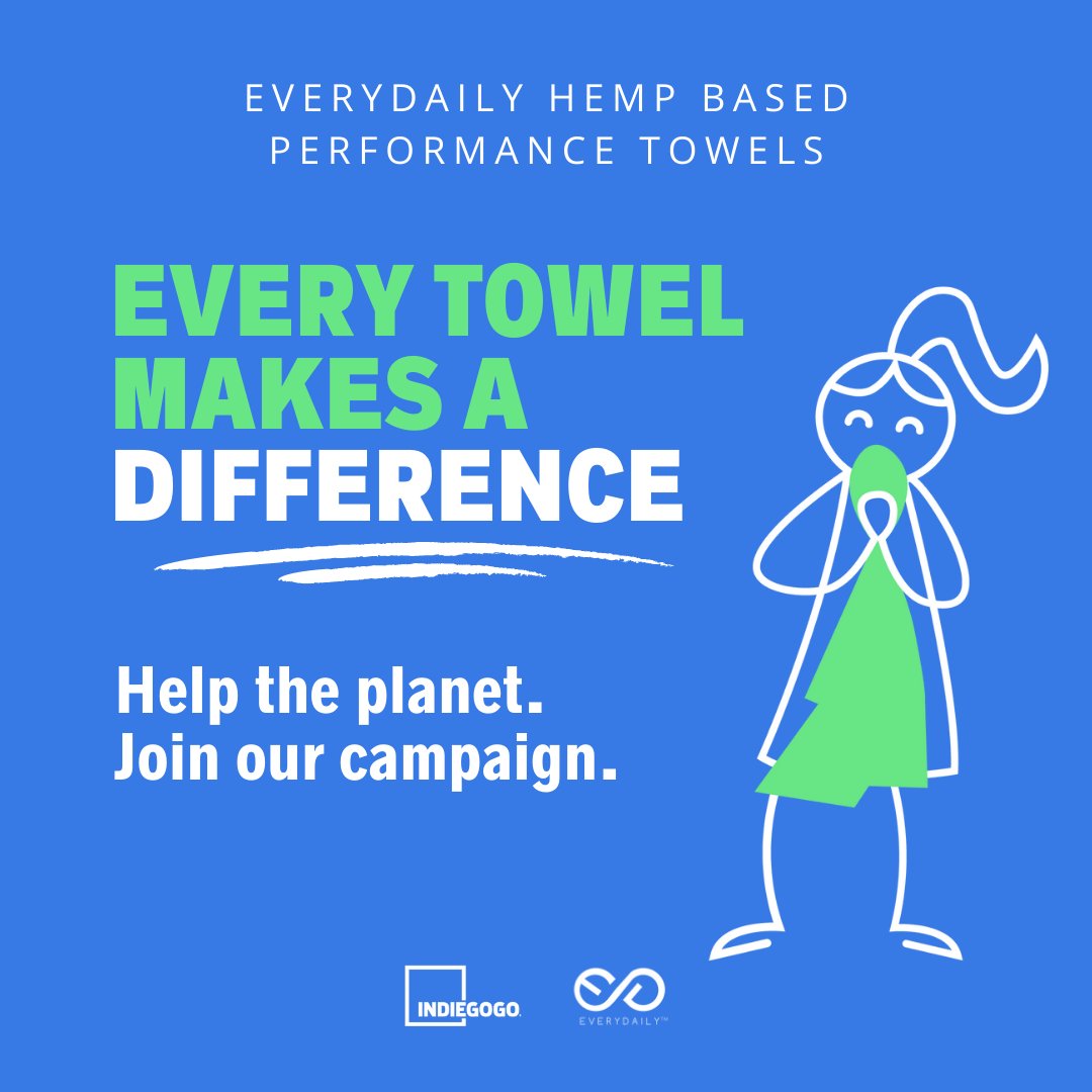 BeEveryDaily's tweet image. "Did you know that we're live on Indiegogo now with a number of product offerings? 

But why should you back our towels?

We’re not just here to sell towels, we’re here to leverage towels for a better future. 

Check out here: indiegogo.com/projects/every…"