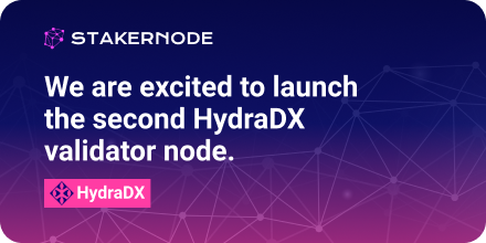 NodeStaker's tweet photo. 🧠StakerNode is pleased to announce the launch of the second ❤️HydraDX node.

https://t.co/8rspYBiK4o
@hydra_dx

#hydra_dx #nodesvalidation #cryptonodes #stakernode https://t.co/LabcbqXx0i