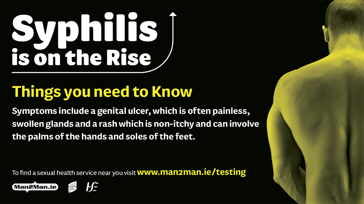 Man2ManIreland's tweet photo. A #syphilis outbreak was recently declared by 
@hpscireland. Syphilis can be hard to spot but easy to treat. It is therefore important to get tested to know whether you have it or not. You can  find a sexual health service near you here:
 https://t.co/sD4wW1rPhp 

#GetTested https://t.co/3ZaWJQMqV5