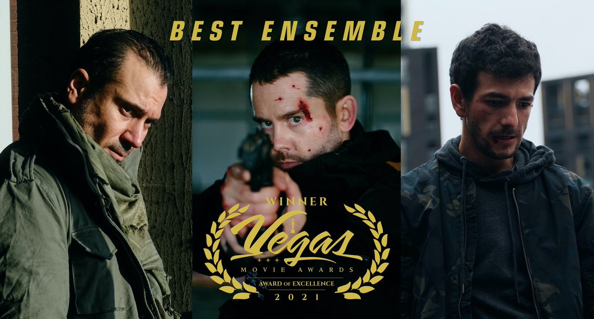 Super proud of our amazing cast @1MartinDelaney <a href="/JosefAltin/">Joe Altin</a> <a href="/iamBenTurner/">Ben Turner</a> who just won the top award for “Best Ensemble” at the <a href="/VegasMovie/">Vegas Movie Awards</a> Awards! 👏 We also picked up the silver Prestige Award for Best Thriller! 💪 Thanks so much to the judges and our amazing team! 💥