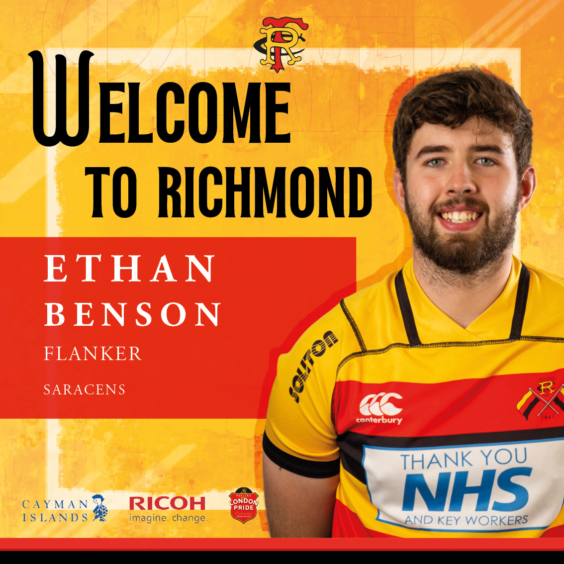 RichmondFC1861's tweet photo. 📝 // Back-row power and agility!

Delighted to announce the arrival of flankers Ethan Benson from @Saracens and @Mileswakeling from @LSFCOfficial.

Read more ▶️ https://t.co/bluEeTRDe5

#ThisIsRichmond 💛❤️🖤 https://t.co/aj8vRibiWu