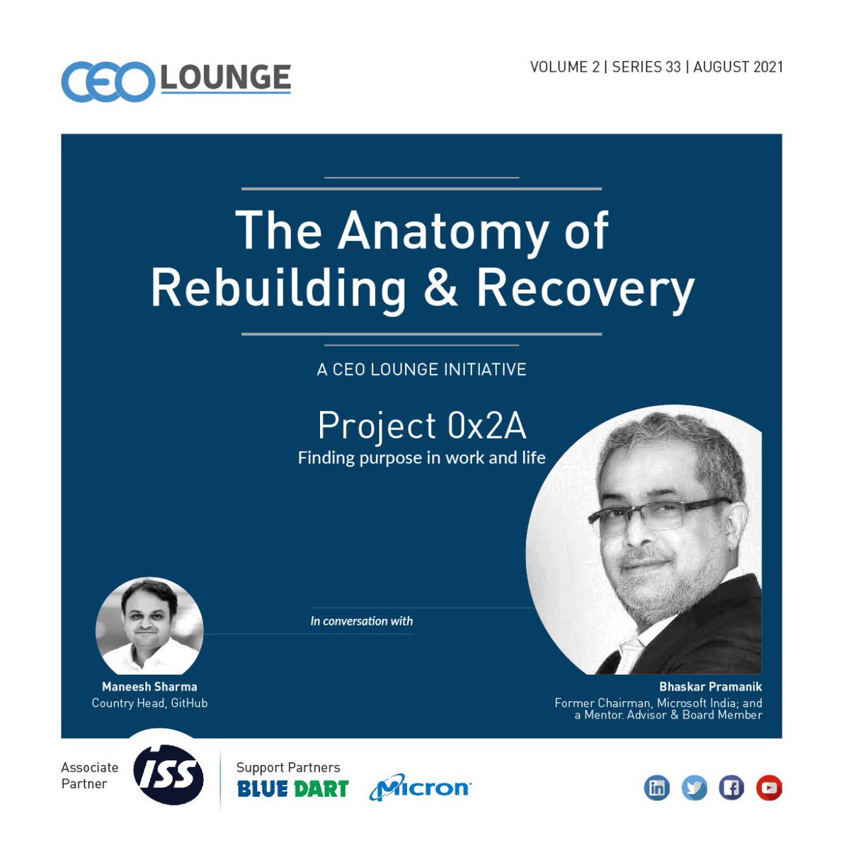 Read about my conversation with <a href="/B_Pramanik/">Bhaskar Pramanik</a> on ‘Finding Purpose in Work &amp; Life’ - bit.ly/2UtqO22