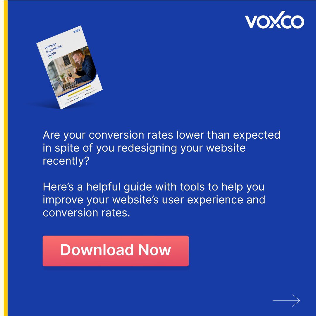 Voxco's tweet photo. Did you know people form 75% of their judgment on your website’s credibility purely on its aesthetics?
Your website is the center of your digital ecosystem.
Download #Voxco's free guide to #WebsiteExperience
👉🏽https://t.co/juaTIJUVcJ https://t.co/lwNm1N8XsS
