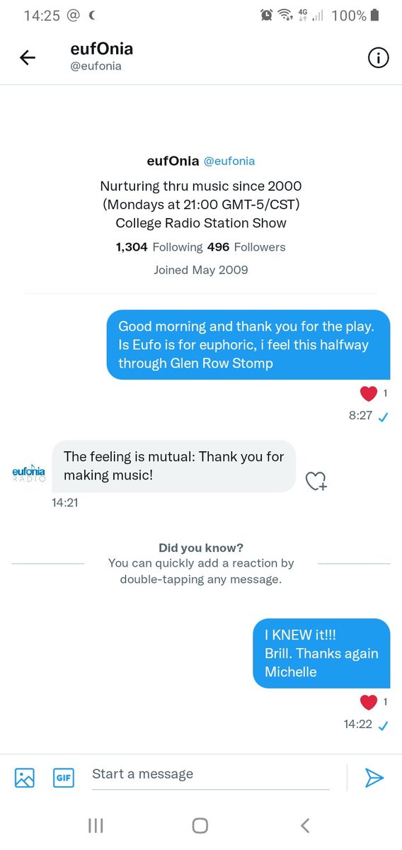 When a tweet comes through that Glen Row Stompwas played on a college radio that's YOUNG folks most likely... yeah I'm grateful for the expanding age range 😍🥰