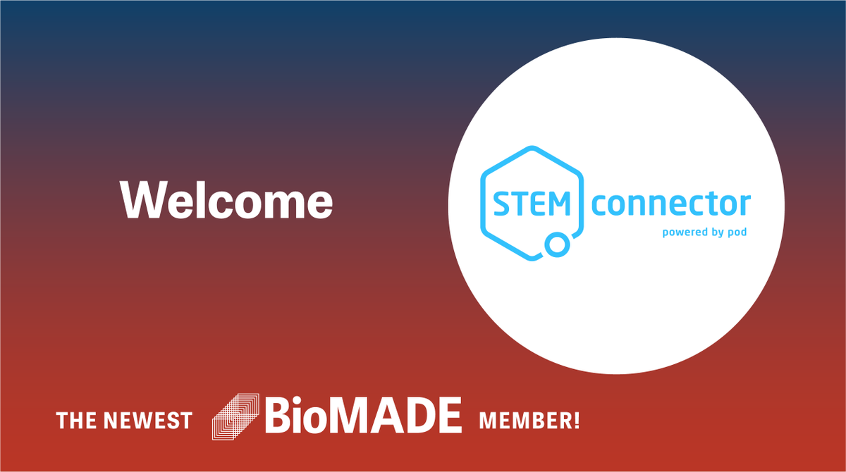 TheBioMADE's tweet photo. Please welcome @STEMconnector, powered by @networkwithpod, to the BioMADE member ranks! STEMconnector is the nation's largest research-driven professional services company dedicated to developing a diverse, STEM-ready workforce: https://t.co/8OGaUl1LWg https://t.co/tO1tM3xheD
