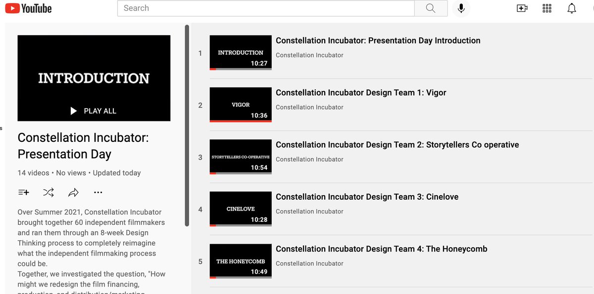 I still can't believe how mind-blowing and wonderful all the <a href="/CnstlltnNqbtr/">Constellation Incubator</a> teams presentations of 12 new indie film ecosystems were on Sunday. 

We've just released the recordings so that you can see them too!

Watch and be transformed.

youtube.com/playlist?list=…