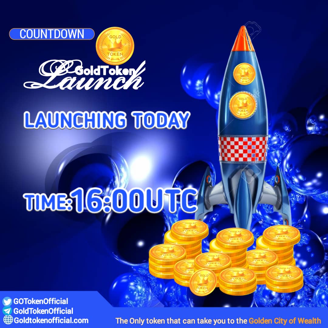 GOTokenOfficial's tweet photo. Hope we all are ready for todays launch 

#goldtokenofficial #GameFi #BSC #BNB #Bitcoin #DeFi https://t.co/lUgPpFyyN3