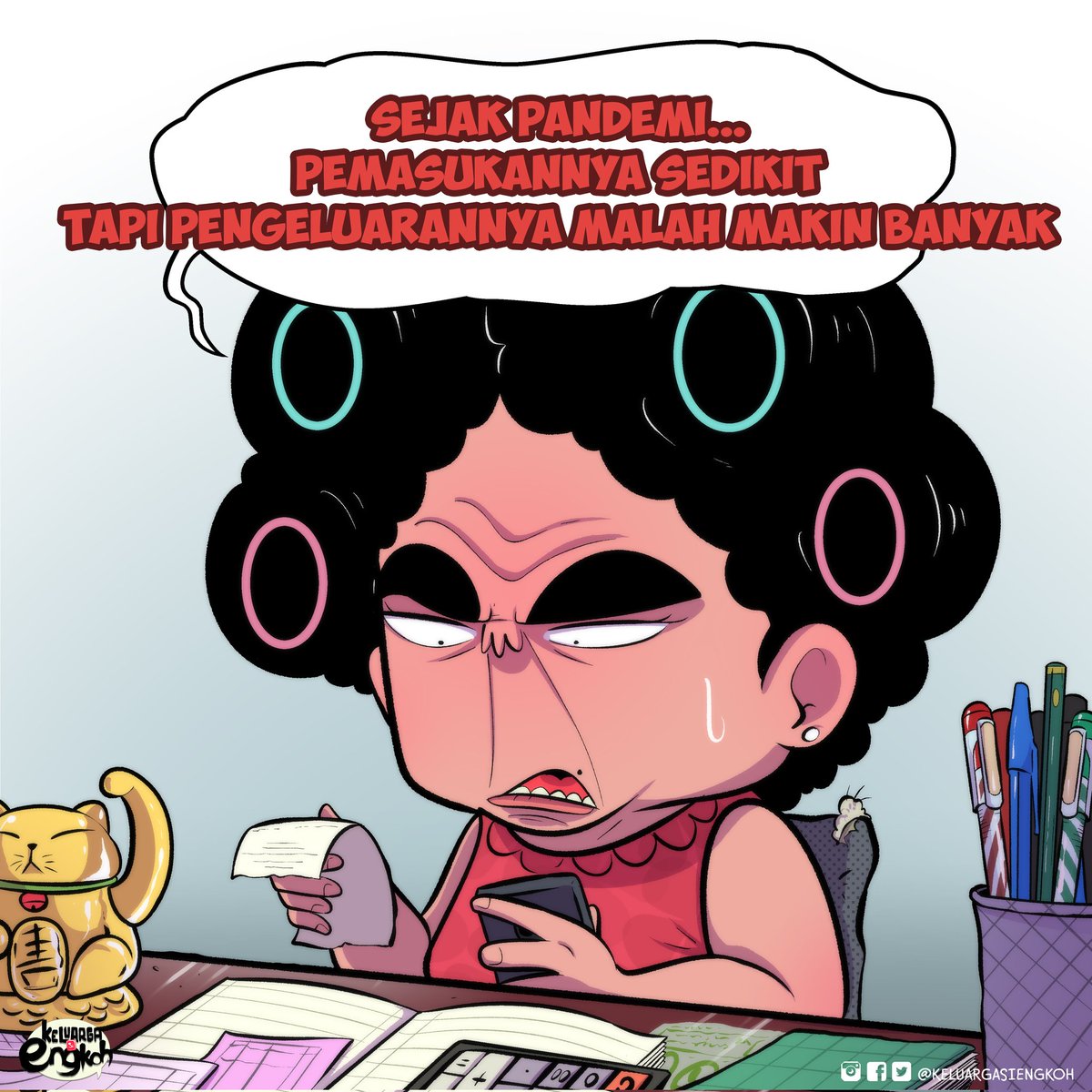 si_Engkoh's tweet photo. Di Rumah doang kirain hemat. Ternyata Engga juga.
Amsyong 😞
Ada yang ngerasain juga?
.
#siengkoh #kamsia #Comic #Komikstrip #comicstrip #Komik #KeluargaSiEngkoh #PPKM https://t.co/3S9FoRHGNf