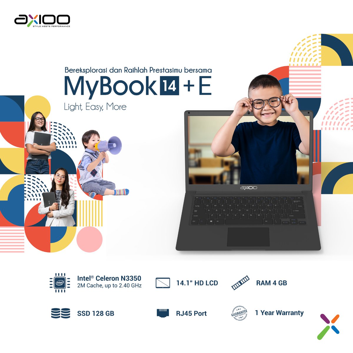 axioo_id's tweet image. Dapatkan produk Axioo pada Store Outlets dan Marketplace kesayanganmu. Selengkapnya klik link pada bio!

Axioo “Style Meets Performance”
__
#Axioo #AxiooIndonesia #StyleMeetsPerformance #MyBook #MyBookSeries #laptopkeren #laptopmurah #laptopcanggih #laptopberkualitas