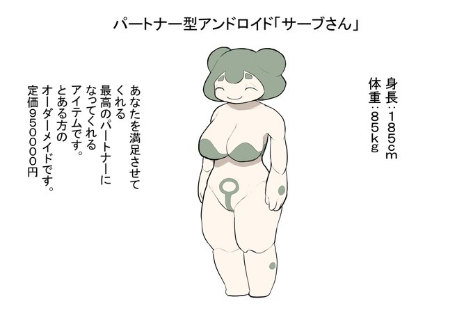 [R-18] パートナー型アンドロイド「サーブさん」(skeb) #逆レイプ #搾精 #ドMホイホイ  