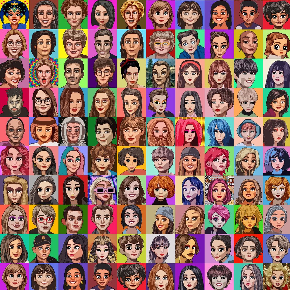 PixelPOPWorld's tweet photo. The Generation 1 of our Random Humans #NFTCollection will be avaible TONIGHT EST!!

Start your new family by minting a RANDOM out of 100 Human for 0.05ETH plus gas at https://t.co/wj6VWznZHL! 

Each one is manually made by me, who is also the dev and social media of the project! https://t.co/tTEbpTuKg3