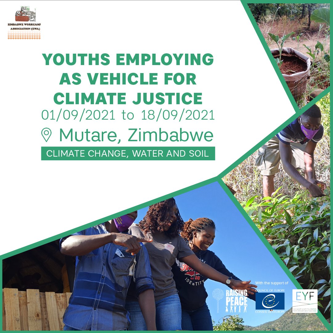 ccivs_volunteer's tweet photo. 📢 @ZimWorkCamps is looking for #volunteers to participate in a project to gain skills in #permaculture, water harvesting, #agroecology and biofertiliser!

🌍 Mutare, Zimbabwe
📅 01/09-18/09

🔗 info@zimworkcamps.com

#volunteer #voluntariado #RaisingPeace https://t.co/FdkfHwX88E