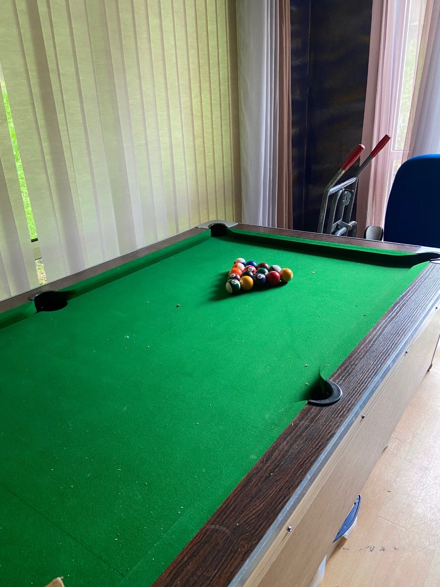 AgeUKCK's tweet photo. 🎱We need your help sharing! We have a large wooden pool table in our centre which is like new as it is never used! 
Donations above £500 as they are over £1,000 online! This will go towards improving our centres in Halifax and Huddersfield 💙
Please message us for more details🎱 https://t.co/tN7Q6NoMRC