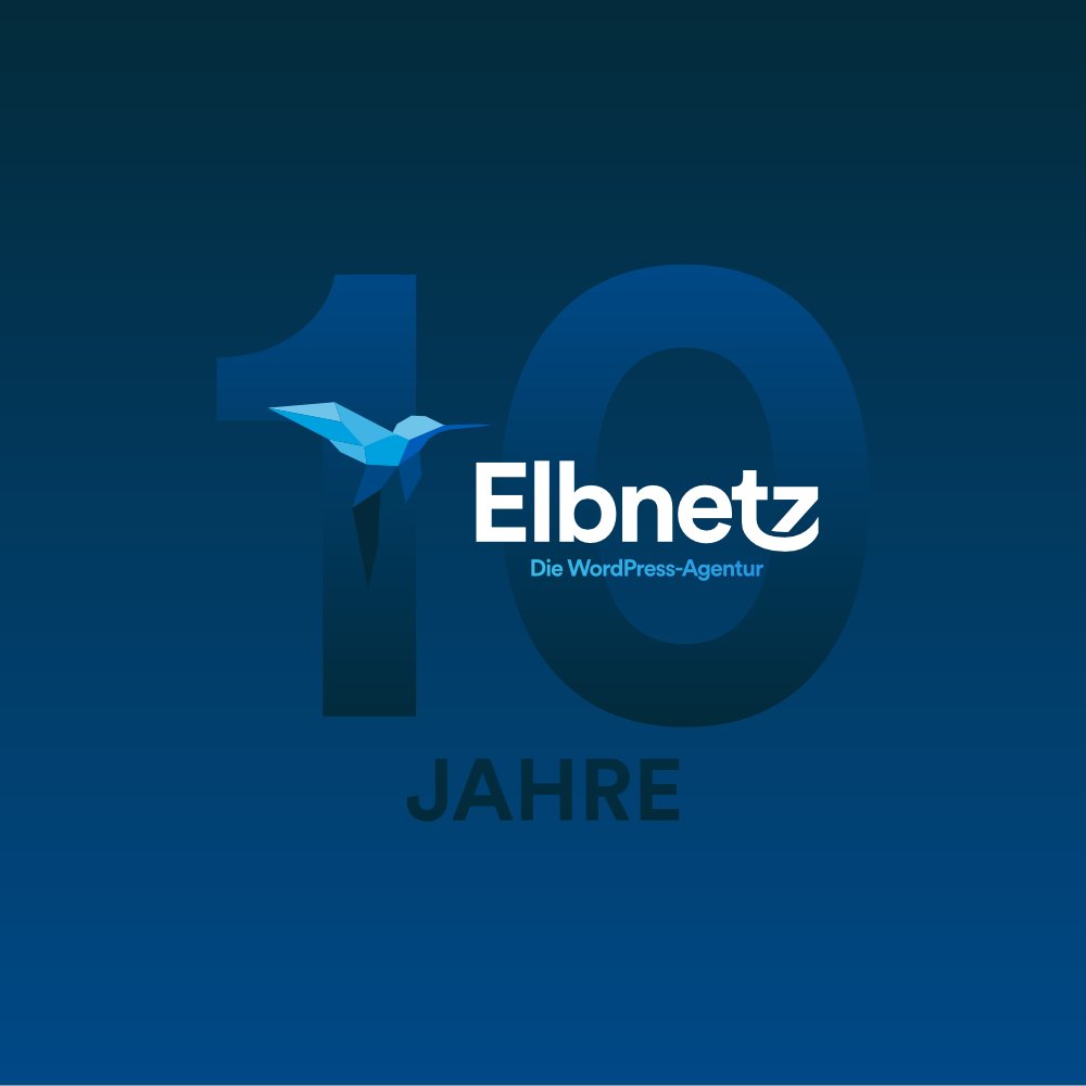 Elbnetz's tweet photo. Wir feiern heute 10 Jahre Elbnetz!🙃😄🎂 #wordpress #woocommerce #wordpressagentur #wordpressagency https://t.co/M9Vfy0sz3y