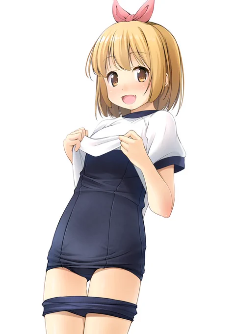 中はスク水♪ 