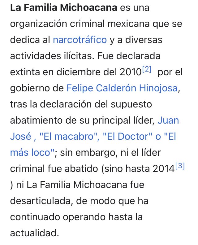 red_pimiento's tweet photo. Ayer comenté que Felipe Calderón liberó a el #Mencho de el #CJNG

Hoy vengo a recordar que no es el único caso, en 2010 inventó la muerte de “el más loco”, líder de la familia michoacana, grupo criminal que en lo ideológico se parece a el Yunque
https://t.co/yLfnF4WT36
#SacoDePus https://t.co/j2pSjIOtPF