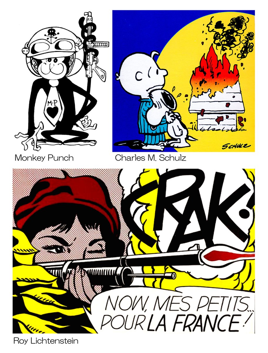 オレの3大神はこの方々。

モンキー・パンチ Monkey Punch
チャールズ M. シュルツ Charles M. Schulz
ロイ・リキテンスタイン Roy Lichtenstein 