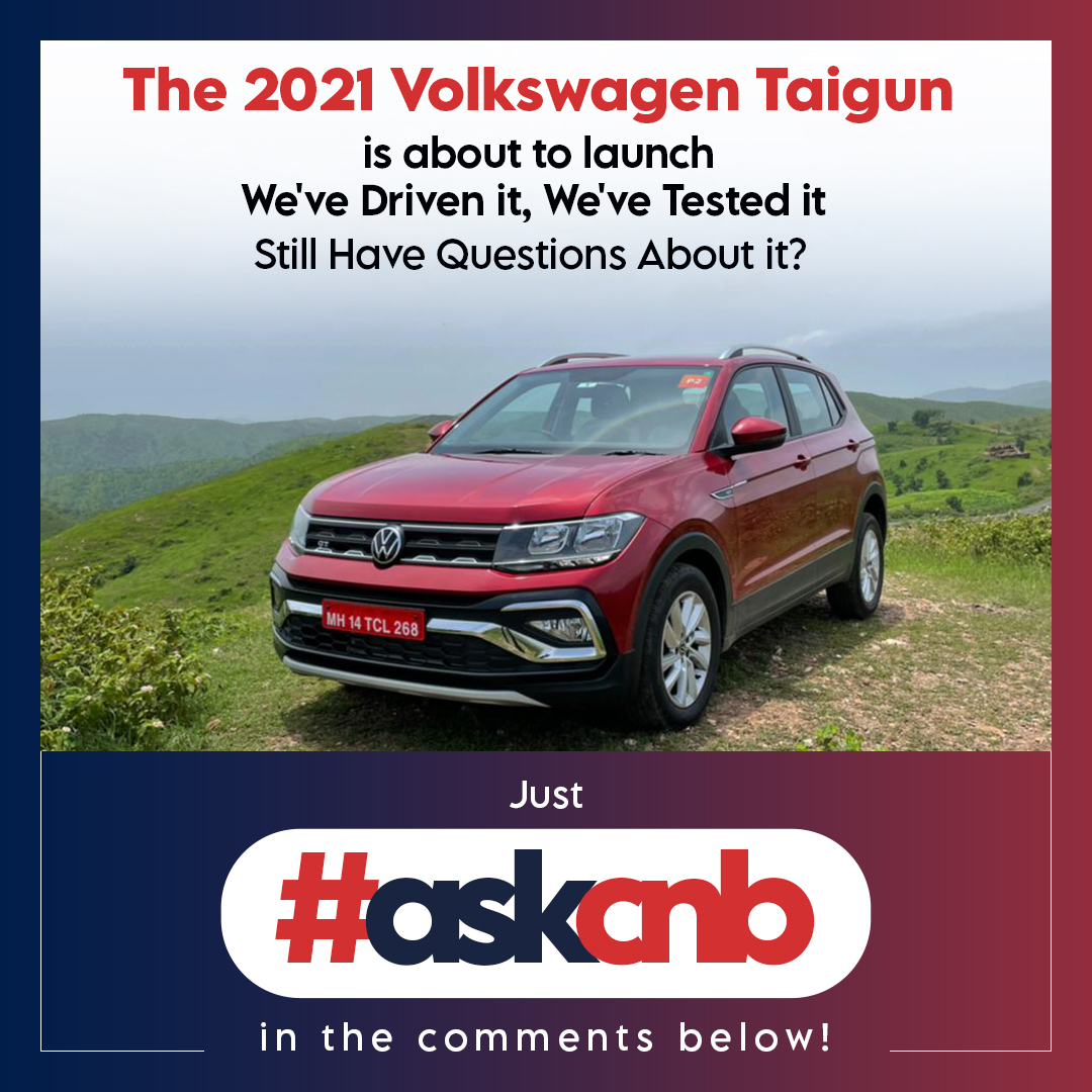 carandbike's tweet photo. The 2021 Volkswagen Taigun is going to be launched soon and we've reviewed it! We know you’re wondering if this is the car for you, and want to know everything about this SUV. Have a question? Just use #askcnb and let us know in the comments below!
.
.
@volkswagenindia #VWTaigun https://t.co/pXNMXNhrw4