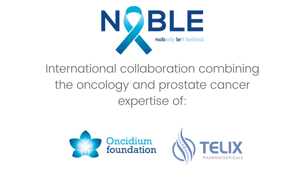 NobleRegistry's tweet photo. #NobleRegistry is supported by the @OncidiumFoundat, a non-profit organization focused on the development of #radiotheranostics for better patient access &amp; @TelixPharma a radiopharmaceutical company developing diagnostic and therapeutic products (#theranostics). #NobodyLeftBehind https://t.co/n8uUPRRCl1