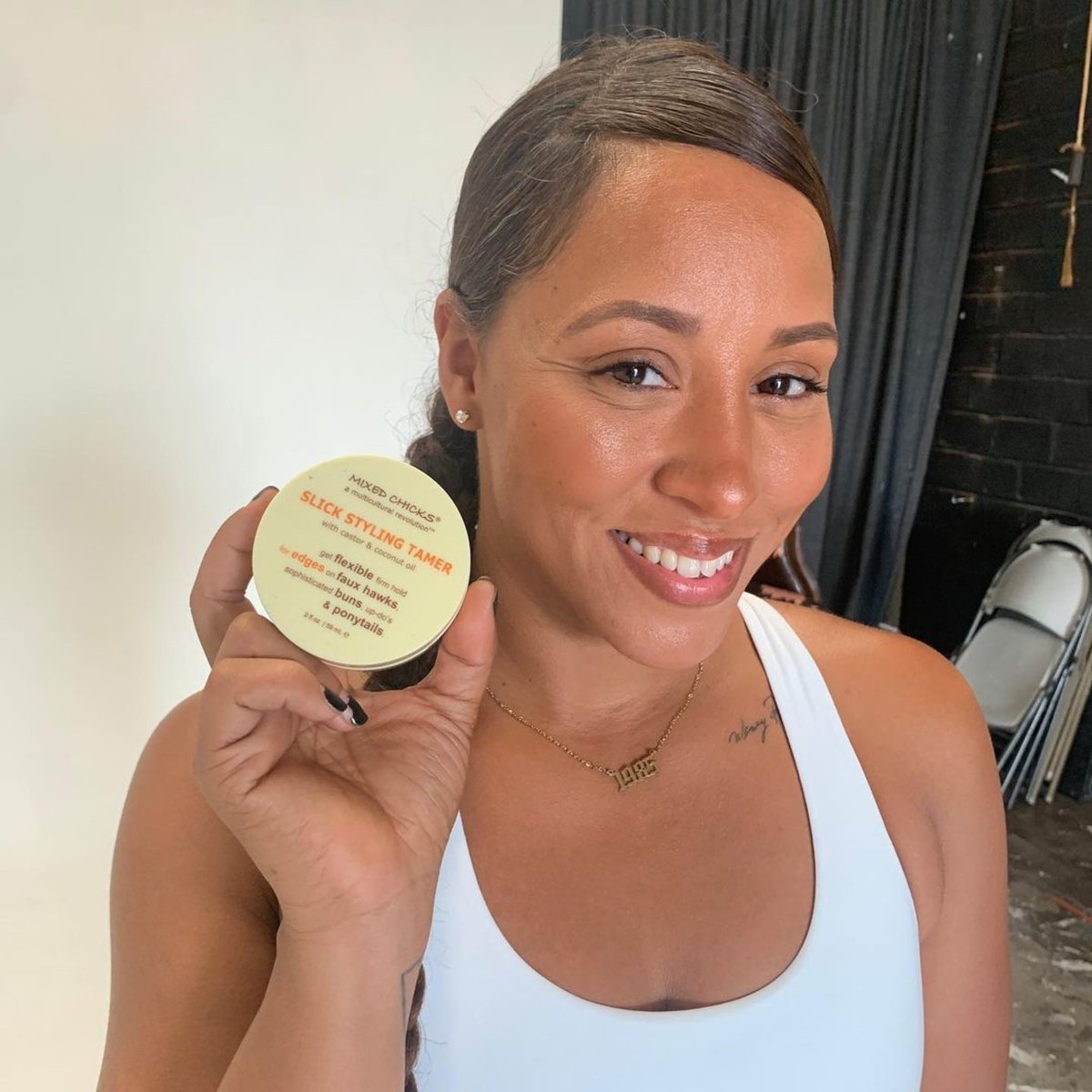 have you tried our edge tamer? It’s for all hair types and is infused with natural ingredients such as aloe, olive and castor seed oil  #mixedchickshairproducts #mixedchickshair #edgetamer #slickbackponytail #slickbackhair