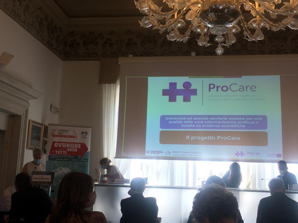 ProcareEurope's tweet photo. Italian Procare team represented by @barbaralusigne at the National @FNInfermieri disseminating our achievements and strategies about how to build bridges between hospitals and faculties through the use of scientific based practices https://t.co/yNubNGFPKW