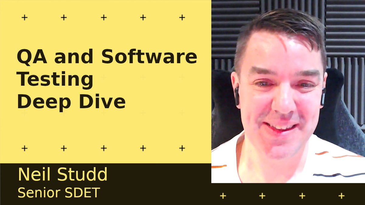 AheadInTech's tweet photo. Are you doing the right amount of testing?  Is testing an afterthought or something you haven't nailed in your culture?  Do you know where Software Engineering Quality is heading?

Hot on the heels of his promotion to Snr SDET at @getpostman I manage to nail down @neilstudd! https://t.co/IeoIGmRY9a